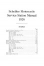 Blick ins Inhaltsverzeichnis: Schebler Motorcycle Carburetor Service Manual 1928, Seite 1 von 2
