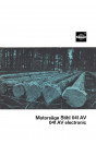 Stihl Motorsäge 041 / electronic, Betriebsanleitung und Ersatzteilkatalog