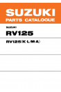 Suzuki RV125 Parts Catalogue