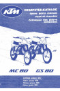 KTM Motorfahrzeugbau MC 80, GS 80 Ersatzteilkatalog