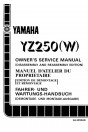 Yamaha YZ 250 (W) Fahrer- und Wartungs-Handbuch,