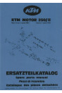 KTM Motorfahrzeugbau Motor 250/II, Moto Cross 5-Gang, Enduro 6-Gang, Ersatzteilkatalog