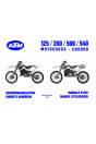 KTM Motorfahrzeugbau 125, 350, 500, 540 Motocross - Enduro, Betriebsanleitung