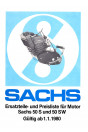 Sachs 50 S und 50 SW, Ersatzteile und Preisliste