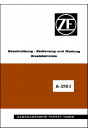 ZF A-210 J Regelkraftheber Betriebsanleitung und Ersatzteilkatalog