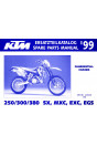 KTM Motorfahrzeugbau 250, 300, 380 SX, MXC, EXC, EGS, Fahrgestell Ersatzteilkatalog