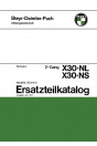 Puch X 30 NL, NS - 2-Gang handgeschaltet, Ausführung für die Schweiz, Ersatzteilkatalog
