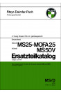 Puch MS 25 - Mofa 25, MS 50 V, 2-Gang, gebläsegekühlt, Ausführung für Deutschland, Ersatzteilkazalog