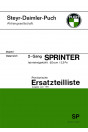 Puch Sprinter, Ersatzteilkatalog
