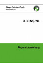 Puch X30 NS/NL 2-Gang Z50 Motor Reparaturanleitung