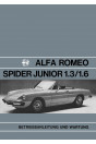 Alfa Romeo Spider Junior 1,3 / 1,6, Betriebsanleitung