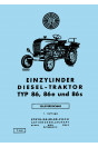 Steyr 86 86e 86s Traktor Ersatzteilkatalog