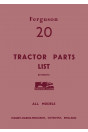 Massey Ferguson Typ 20 Parts List