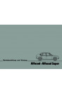 Alfa Romeo Alfasud und Alfasud Super Betriebsanleitung