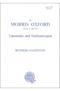 Morris Oxford (Serie V und VI) Limousine und Stationswagen Betriebsanleitung