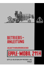 Epple-Mobil 211H Selbstfahr-Mähdrescher Betriebsanleitung