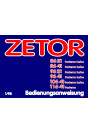 Zetor 8621, 8641, 9621, 9641, 10641, 11641 Bedienungsanweisung