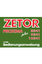 Zetor 8541, 9541, 10541 Proxima Plus Bedienungsanweisung