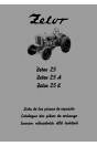 Zetor 25, 25A, 25K Piezas de repuesto