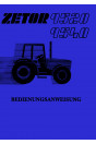 Zetor 9520 und 9540 Betriebsanleitung