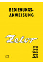Zetor 4911, 5911, 5945, 6911, 6945 Bedienungsanweisung