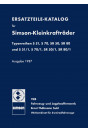 Simson Kleinkraftträder S51, S70 und SR50, SR80 Ersatzteilkatalog