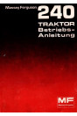 Massey-Ferguson MF240 Traktor Betriebsanleitung