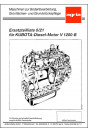 Agria Motor Kubota V 1200-B Ersatzteilliste