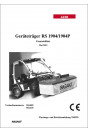Aebi 1904 und 1904P Kombi Trak Rasant Ersatzteilliste