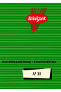 Welger AP30 Betriebsanleitung und Ersatzteilkatalog