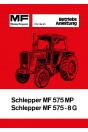Massey-Ferguson MF575 MG und MF575 8G Schlepper Betriebsanleitung