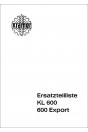 Kramer KL600 und 600 Export Ersatzteilliste