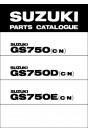 Suzuki GS750 GS750D GS750E MY1978-1979 Parts Catalogue