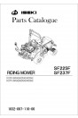 Iseki Traktor SF225F & SF237F Parts Catalogue