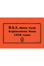 BSA Motor Cycle Spare Parts & Replacement Parts 1938