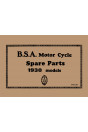 BSA Motor Cycle Spare Parts & Replacement Parts 1930