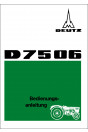 Deutz D7506 Betriebsanleitung