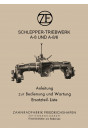 ZF A-8 und A-8/6 Schlepper-Triebwerk Betriebsanleitung und Ersatzteilkatalog