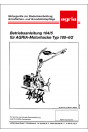 Agria 100-4/2 Betriebsanleitung, Buchcover