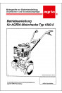 Agria 1000-5 Betriebsanleitung, Buchcover