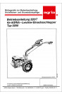 Agria 3200 Betriebsanleitung 320/7, Buchcover