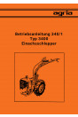 Agria 3400 Betriebsanleitung 340/1, Buchcover