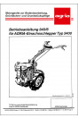 Agria 3400 Betriebsanleitung 340/6, Buchcover