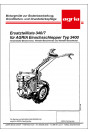 Agria 3400 Einachsschlepper Ersatzteilkatalog, Buchcover