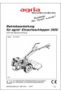 Agria 3500 Betriebsanleitung, Buchcover