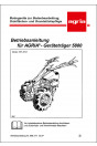 Agria 5800 Betriebsanleitung, Buchcover