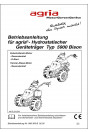 Agria 5900 Bison mit Kubota und Yanmar Motor Betriebsanleitung, Buchcover