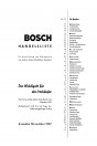 Blick ins Inhaltsverzeichnis: Bosch im Schlepper - Ausrüstungsliste, Seite 1 von 2
