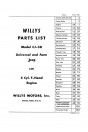 Blick ins Inhaltsverzeichnis: Willys Jeep CJ-3B Parts List