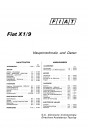 Blick ins Inhaltsverzeichnis: Fiat X1/9 Hauptmerkmale und Daten